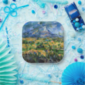 Paul Cezanne - Mont Sainte-Victoire Papieren Bordje (Feest)
