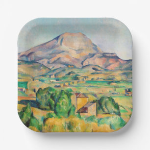 Paul Cezanne - Mont Sainte-Victoire Papieren Bordje