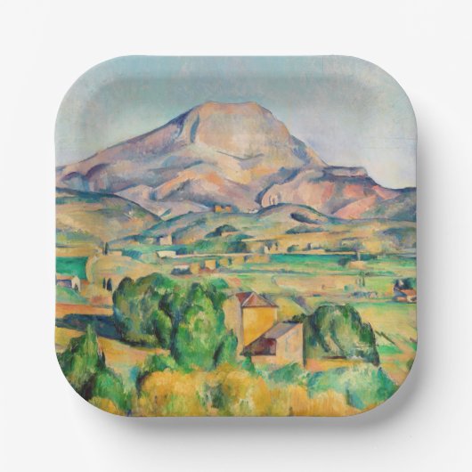 Paul Cezanne - Mont Sainte-Victoire Papieren Bordje (Voorkant)