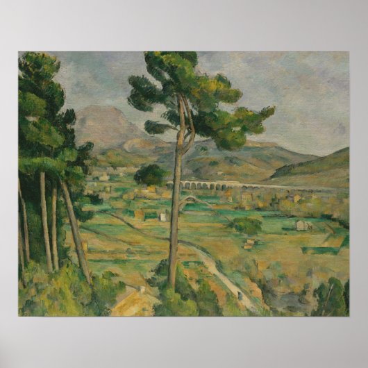 Paul Cezanne - Mont Sainte-Victoire Poster (Voorkant)