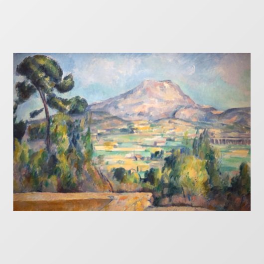Paul Cezanne - Mont Sainte-Victoire Raamsticker (Vel)