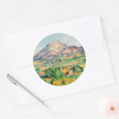 Paul Cezanne - Mont Sainte-Victoire Ronde Sticker (Envelop)