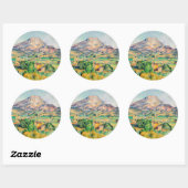 Paul Cezanne - Mont Sainte-Victoire Ronde Sticker (Vel)