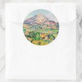 Paul Cezanne - Mont Sainte-Victoire Ronde Sticker (Tas)