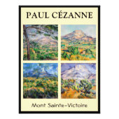 Paul Cezanne - Mont Sainte-Victoire-selectie Foto Afdruk (Voorkant)