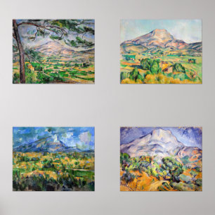 Paul Cezanne - Mont Sainte-Victoire-selectie Muurkunst Sets
