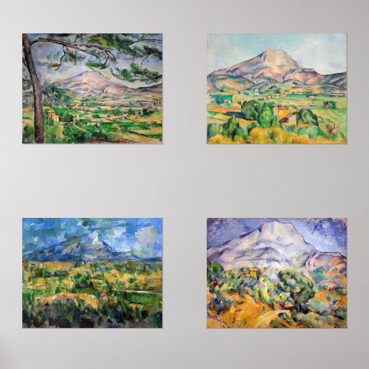Paul Cezanne - Mont Sainte-Victoire-selectie Muurkunst Sets (Voorkant)