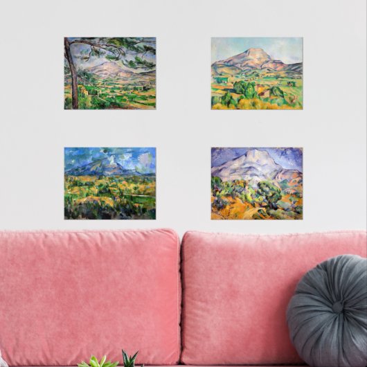 Paul Cezanne - Mont Sainte-Victoire-selectie Muurkunst Sets (Woonkamer)