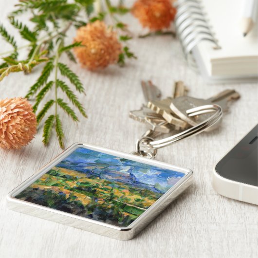 Paul Cezanne - Mont Sainte-Victoire Sleutelhanger (Zijkant)