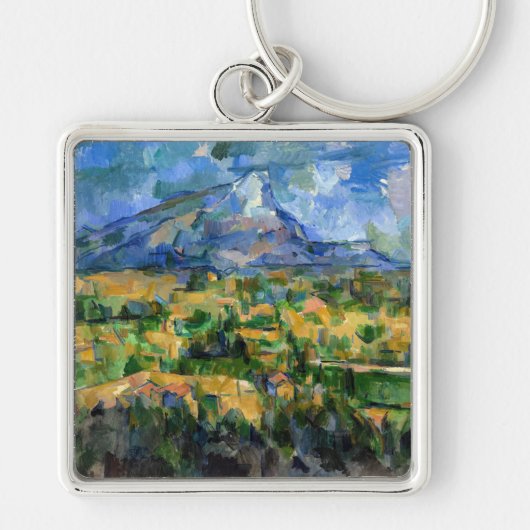 Paul Cezanne - Mont Sainte-Victoire Sleutelhanger (Voorkant)