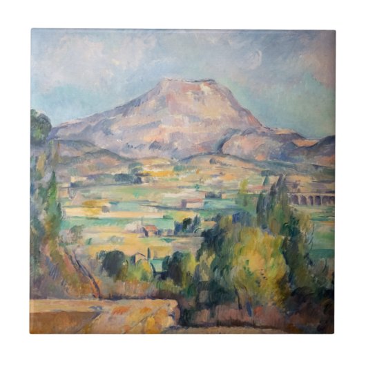 Paul Cezanne - Mont Sainte-Victoire Tegeltje (Voorkant)
