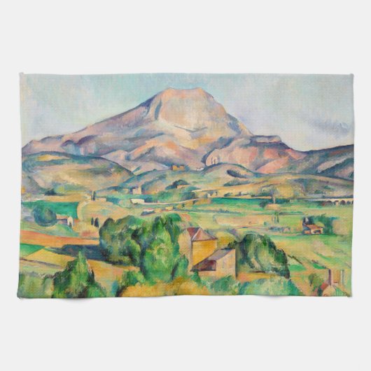 Paul Cezanne - Mont Sainte-Victoire Theedoek (Horizontaal)