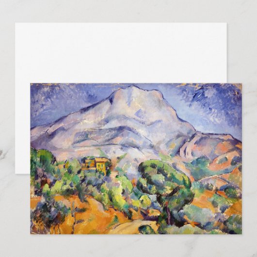 Paul Cezanne - Mont Sainte-Victoire, Tholonet Road Bedankkaart (Voorkant / Achterkant)