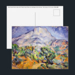 Paul Cezanne - Mont Sainte-Victoire, Tholonet Road Briefkaart<br><div class="desc">Mont Sainte-Victoire boven de Tholonet Road / Route de la Montagne Sainte-Victoire - Paul Cezanne,  Oil on Canvas,  1896-1898</div>