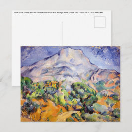 Paul Cezanne - Mont Sainte-Victoire, Tholonet Road Briefkaart