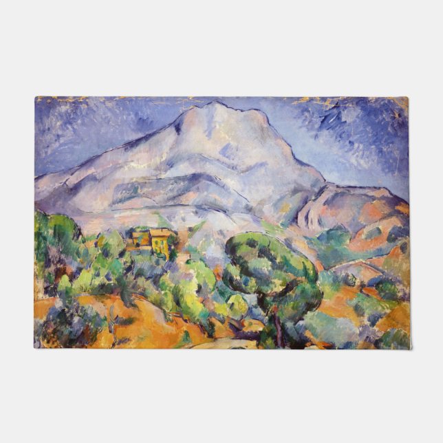 Paul Cezanne - Mont Sainte-Victoire, Tholonet Road Deurmat (Voorkant)