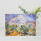 Paul Cezanne - Mont Sainte-Victoire, Tholonet Road Kaart (Staand voorkant)