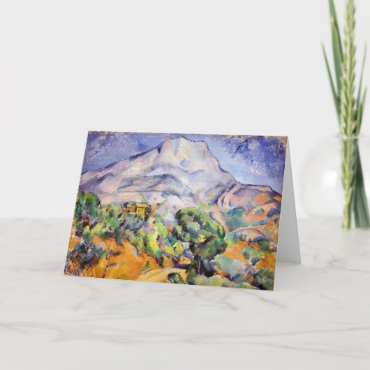 Paul Cezanne - Mont Sainte-Victoire, Tholonet Road Kaart (Voorkant)