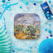 Paul Cezanne - Mont Sainte-Victoire, Tholonet Road Papieren Bordje (Feest)