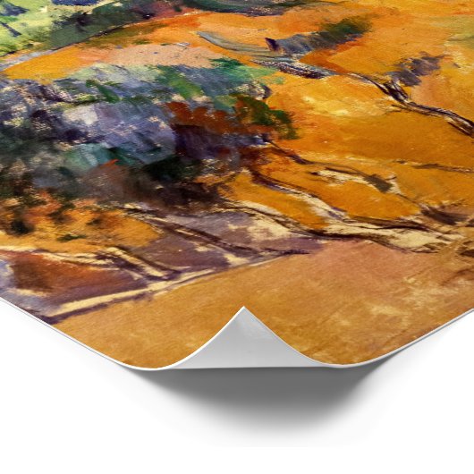 Paul Cezanne - Mont Sainte-Victoire, Tholonet Road Poster (Hoek)