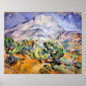 Paul Cezanne - Mont Sainte-Victoire, Tholonet Road Poster (Voorkant)