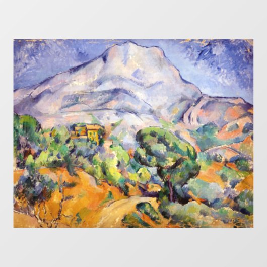 Paul Cezanne - Mont Sainte-Victoire, Tholonet Road Raamsticker (Vel)