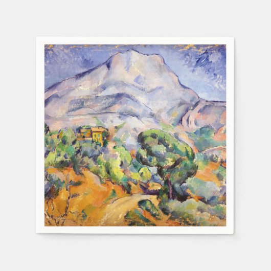 Paul Cezanne - Mont Sainte-Victoire, Tholonet Road Servet (Voorkant)