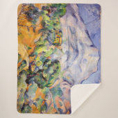 Paul Cezanne - Mont Sainte-Victoire, Tholonet Road Sherpa Deken (Voorkant)