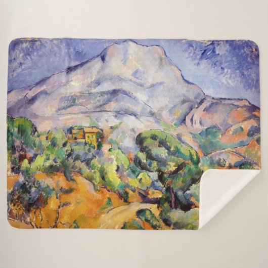 Paul Cezanne - Mont Sainte-Victoire, Tholonet Road Sherpa Deken (Voorkant (horizontaal))