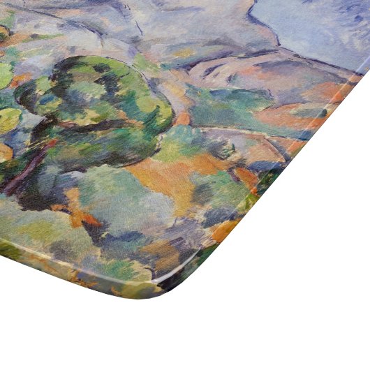 Paul Cezanne - Mont Sainte-Victoire, Tholonet Road Snijplank (Hoek)