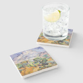 Paul Cezanne - Mont Sainte-Victoire, Tholonet Road Stenen Onderzetter (Zijkant)