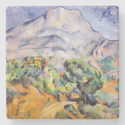 Paul Cezanne - Mont Sainte-Victoire, Tholonet Road Stenen Onderzetter (Voorkant)