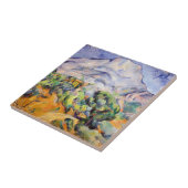 Paul Cezanne - Mont Sainte-Victoire, Tholonet Road Tegeltje (Zijkant)