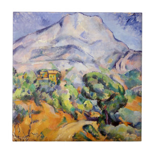 Paul Cezanne - Mont Sainte-Victoire, Tholonetweg Tegeltje