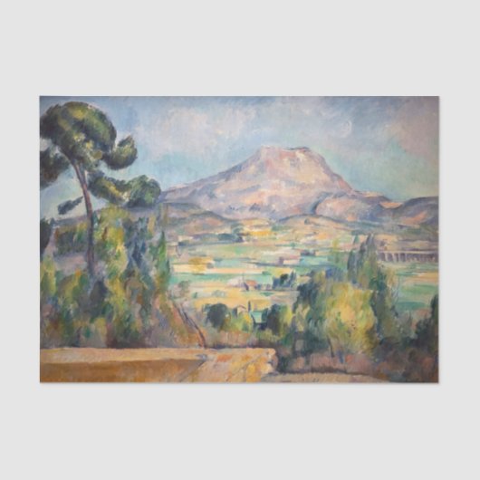 Paul Cezanne - Mont Sainte-Victoire Tissuepapier (Voorkant)