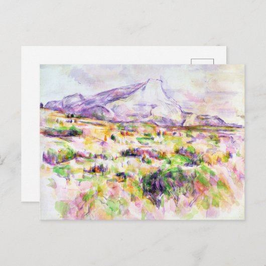 Paul Cezanne | Mont Sainte-Victoire uit Les Lauve Briefkaart (Voorkant / Achterkant)