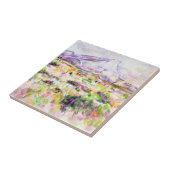 Paul Cezanne | Mont Sainte-Victoire uit Les Lauve Tegeltje (Zijkant)