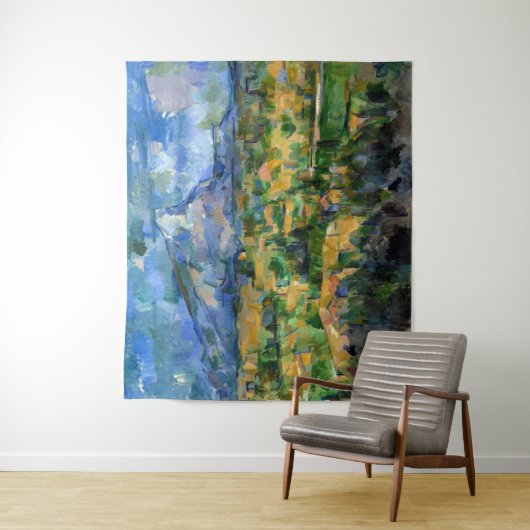 Paul Cezanne - Mont Sainte-Victoire Wandkleed (In situ)