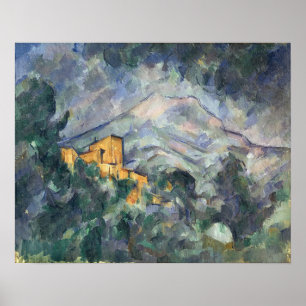 Paul Cezanne   Montagne Sainte-Victoire en Bl Poster