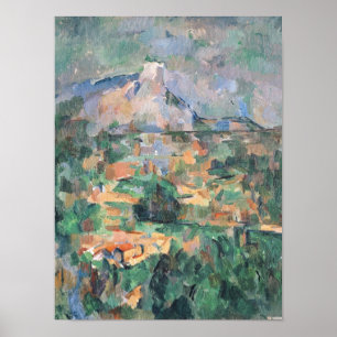 Paul Cezanne   Montagne Sainte-Victoire uit Lauve Poster