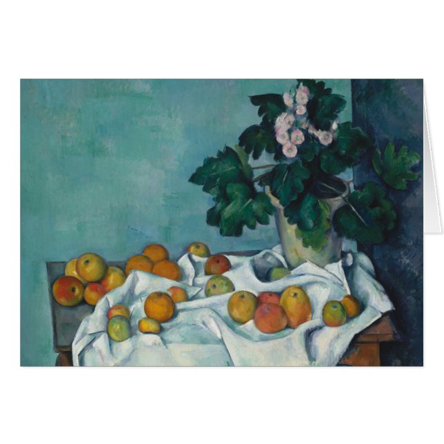 Paul Cezanne | Nog steeds leven met appels en een  (Voorkant Horizontaal)