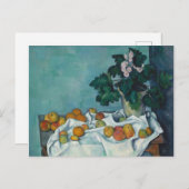 Paul Cezanne | Nog steeds leven met appels en een Briefkaart (Voorkant / Achterkant)