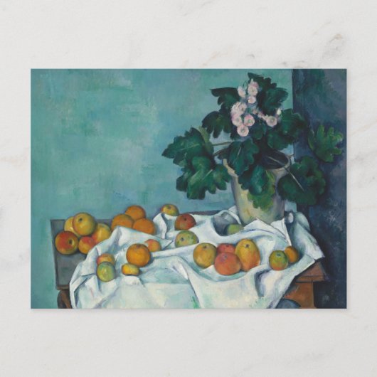 Paul Cezanne | Nog steeds leven met appels en een Briefkaart (Voorkant)