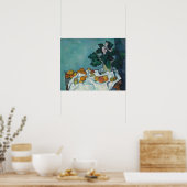 Paul Cezanne | Nog steeds leven met appels en een Poster (Keuken)