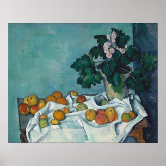 Paul Cezanne | Nog steeds leven met appels en een Poster (Voorkant)