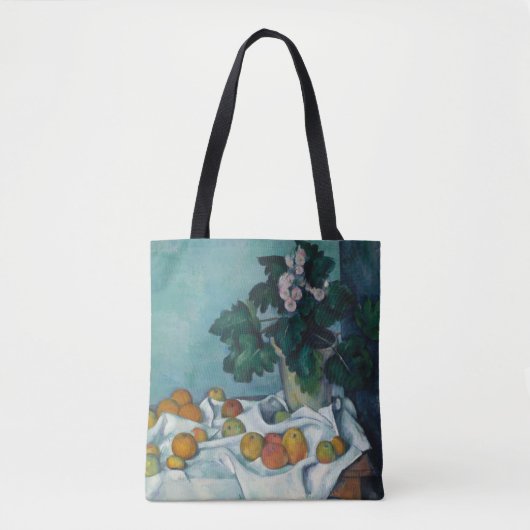 Paul Cezanne | Nog steeds leven met appels en een  Tote Bag (Voorkant)