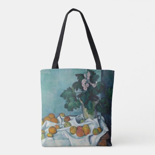 Paul Cezanne | Nog steeds leven met appels en een  Tote Bag (Achterkant)