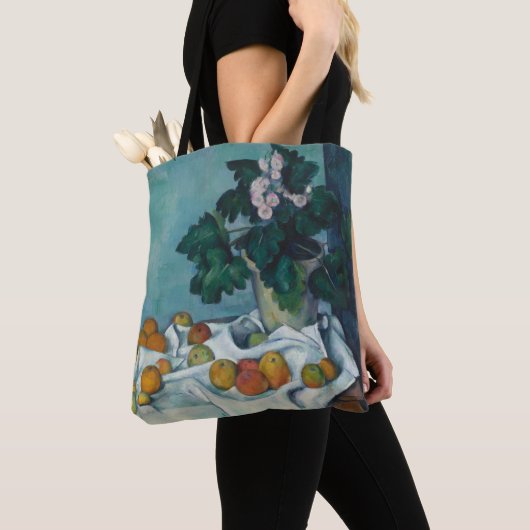 Paul Cezanne | Nog steeds leven met appels en een  Tote Bag (Dichtbij)