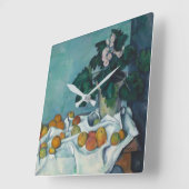 Paul Cezanne | Nog steeds leven met appels en een  Vierkante Klok (Hoek)