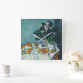 Paul Cezanne | Nog steeds leven met appels en een  Vierkante Klok (Huis)